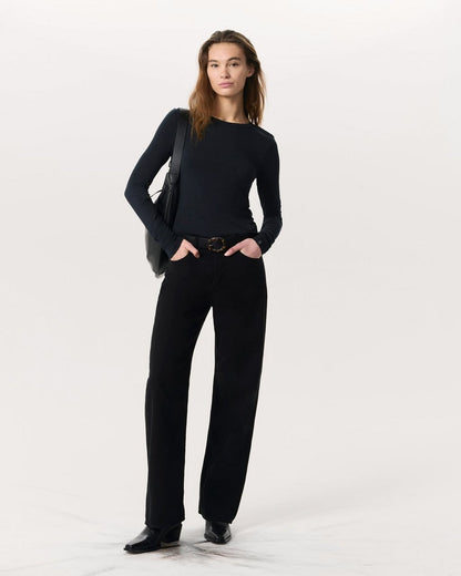 Luca Long Sleeve Tee - Black