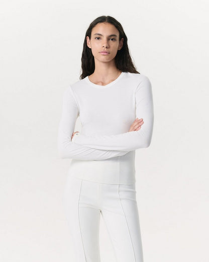 Luca Long Sleeve Tee - White