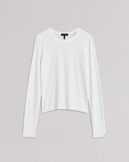 Luca Long Sleeve Tee - White