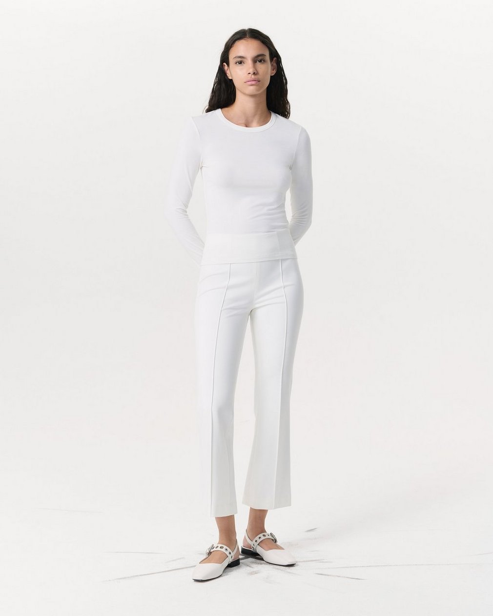 Luca Long Sleeve Tee - White