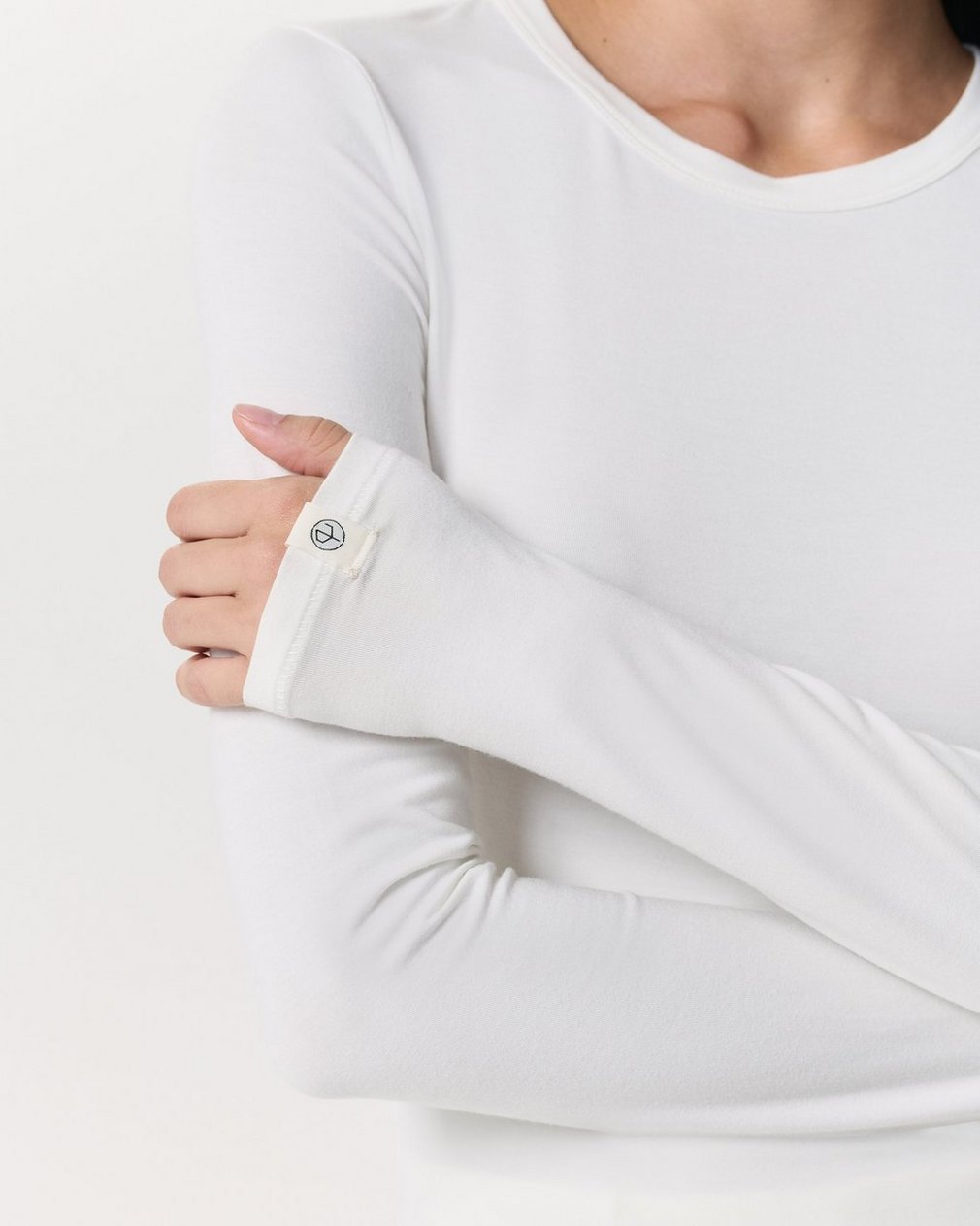 Luca Long Sleeve Tee - White
