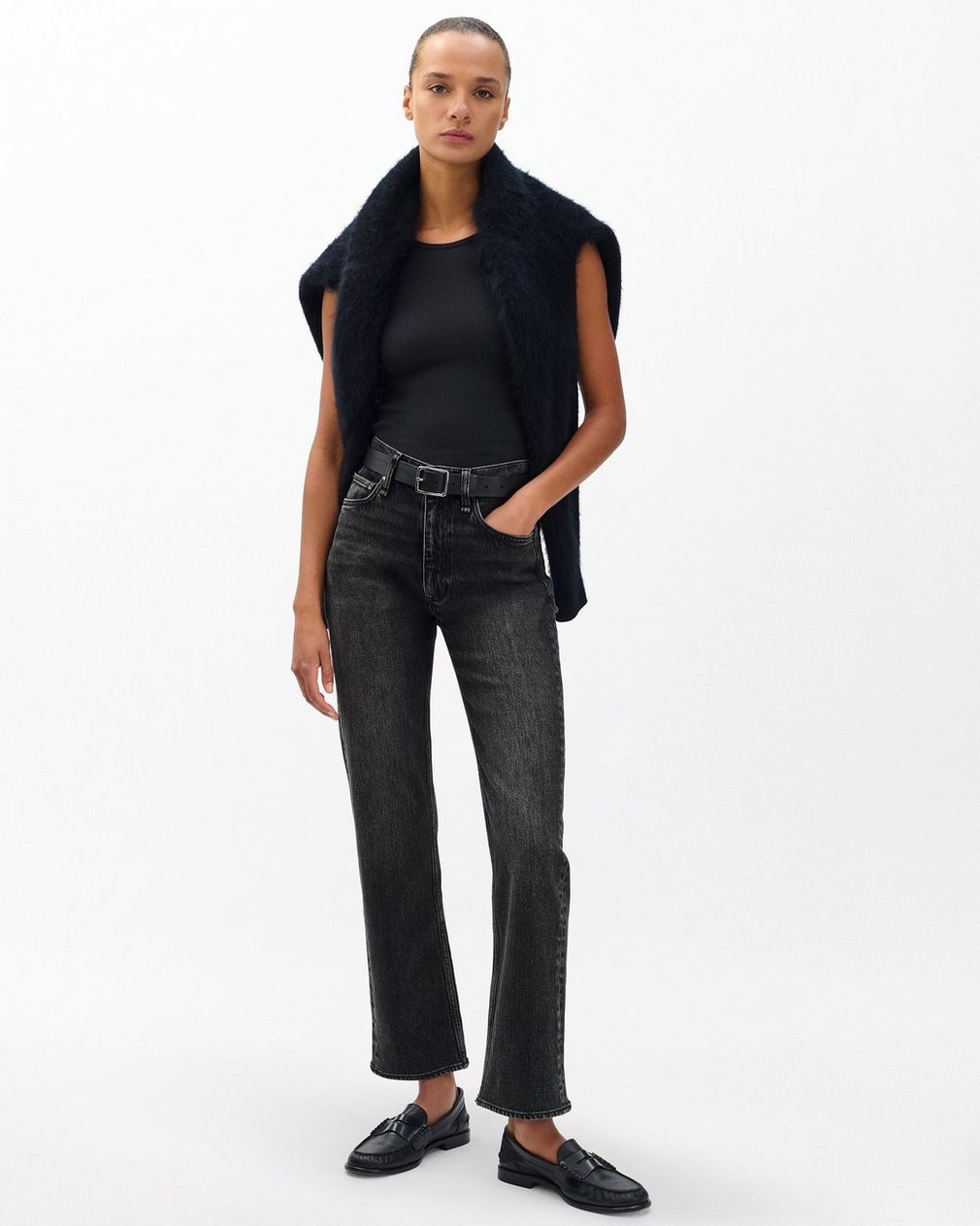 The Essential Rib Tank - Black
