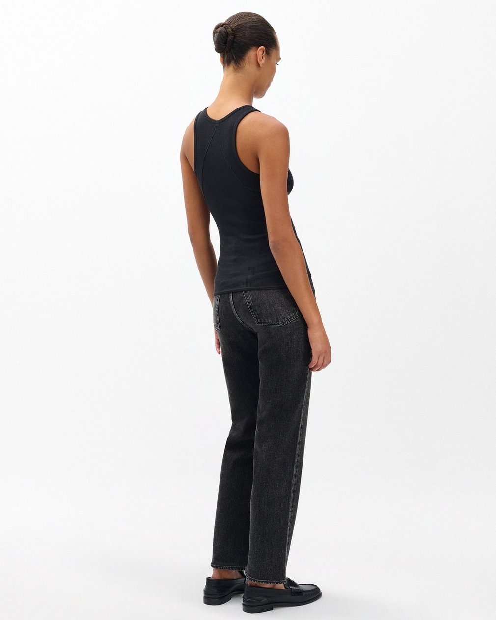 The Essential Rib Tank - Black
