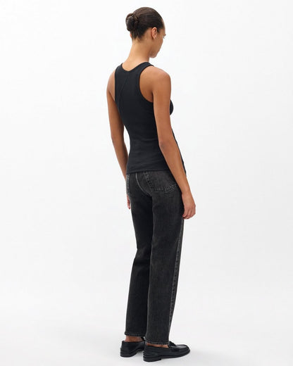 The Essential Rib Tank - Black