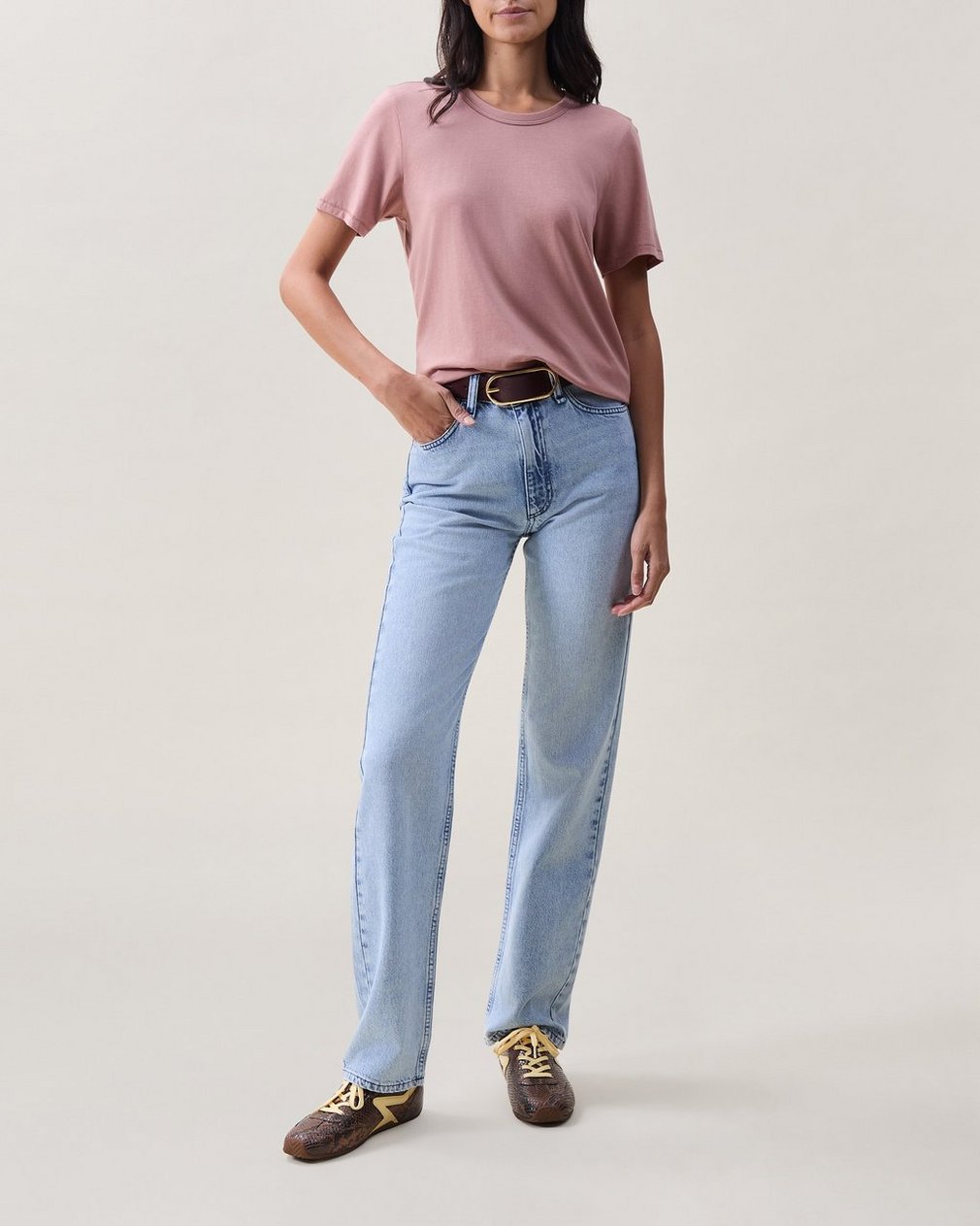 The Jersey Tee - Washed Rose