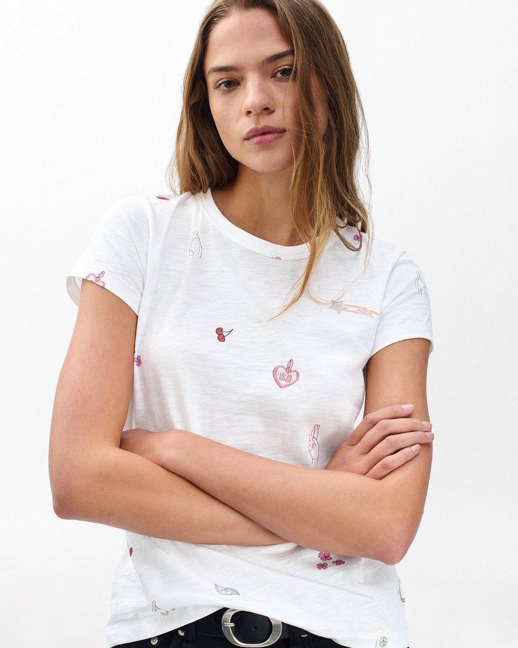 Lucky Charm Graphic Tee - White Multi