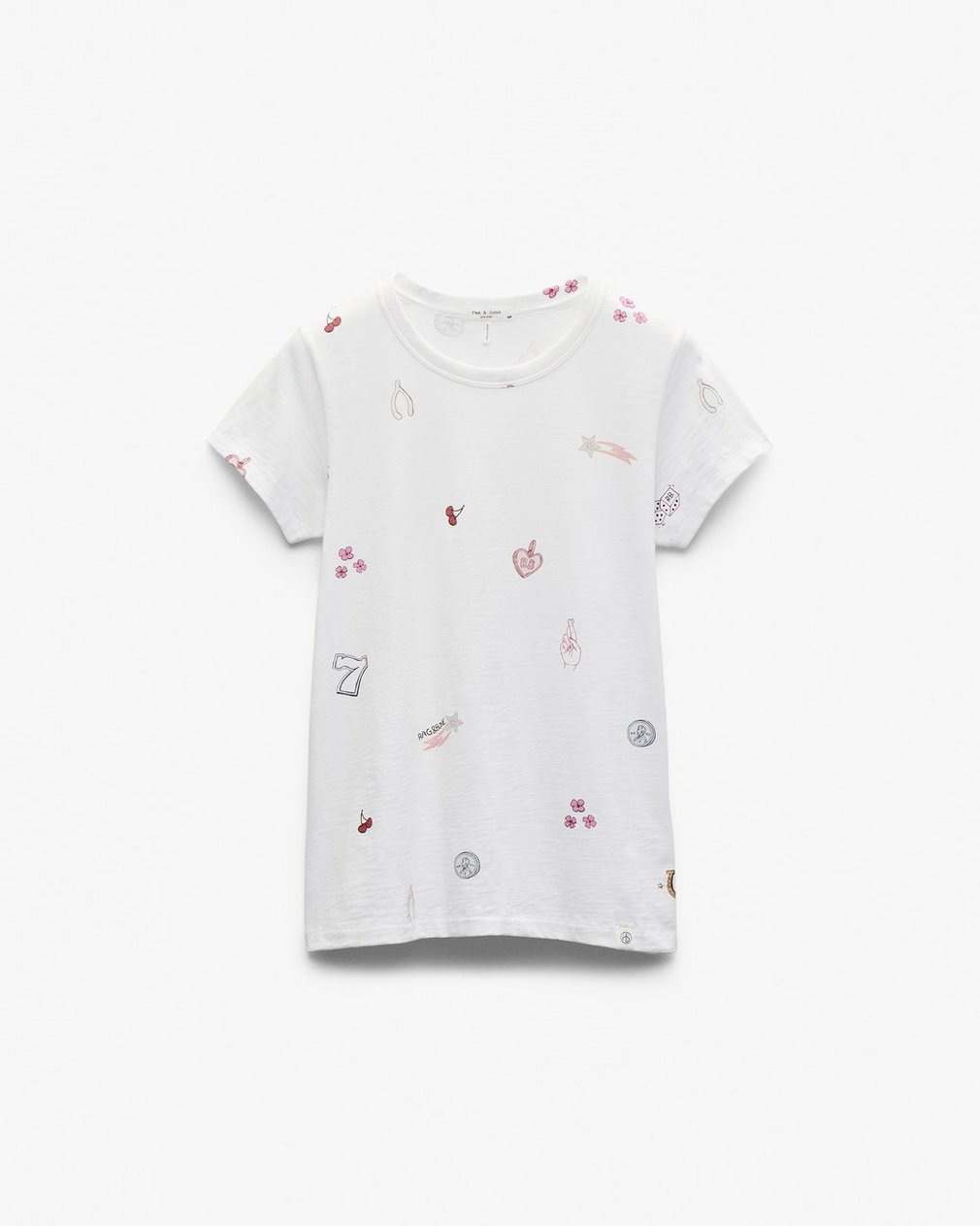 Lucky Charm Graphic Tee - White Multi