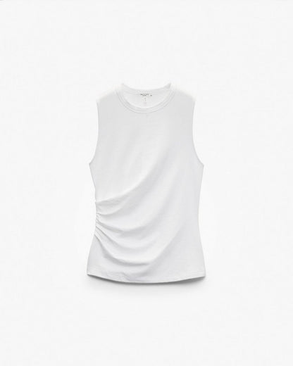 Mica Wrap Tank - White