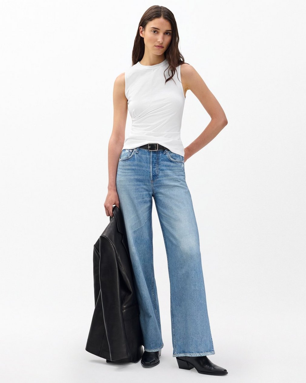 Mica Wrap Tank - White