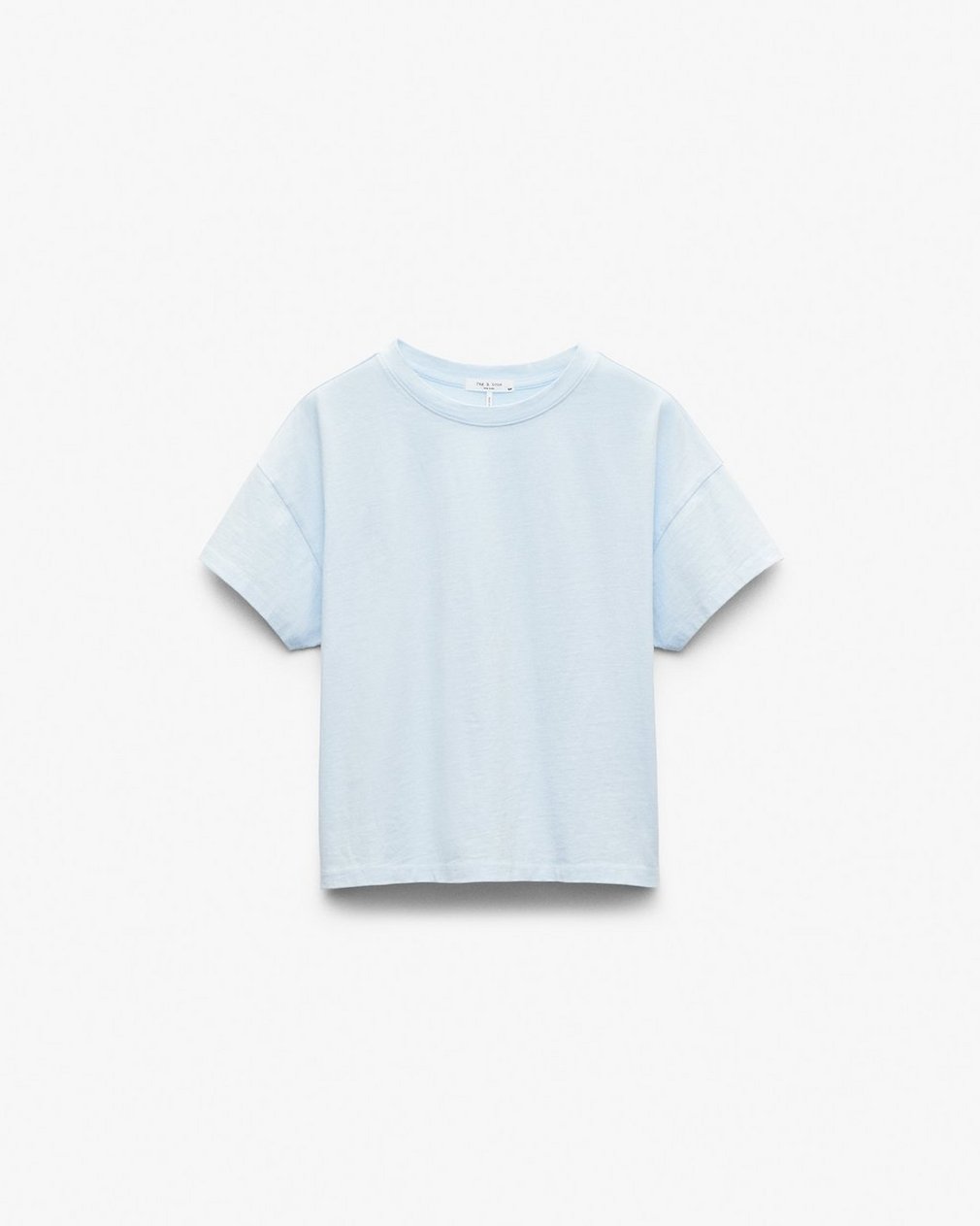 Kelly Boxy Cotton Tee - Sky Blue