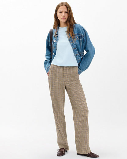 Kelly Boxy Cotton Tee - Sky Blue