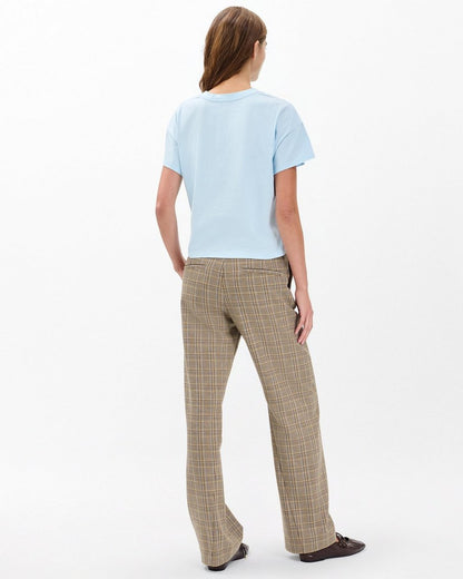 Kelly Boxy Cotton Tee - Sky Blue