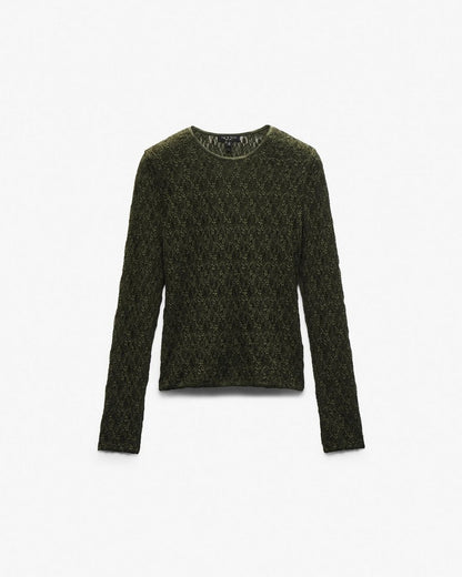 Ellie Lace Top - Army