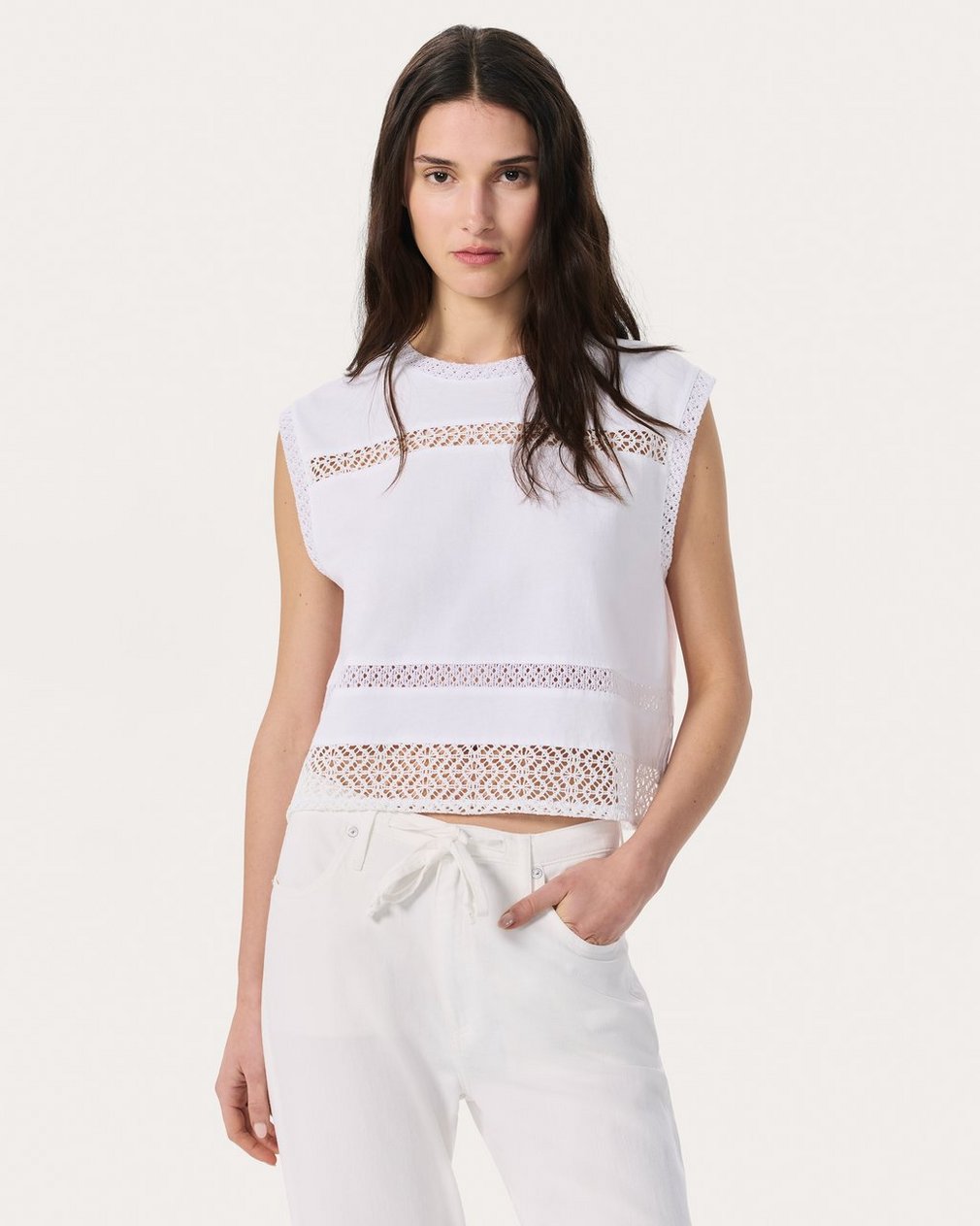 Rosie Muscle Tank - White