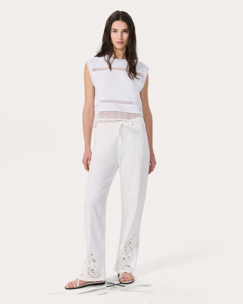 Rosie Muscle Tank - White