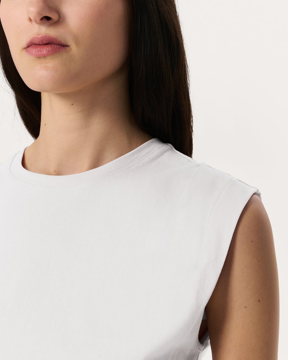 Mica Sleeveless Top - White