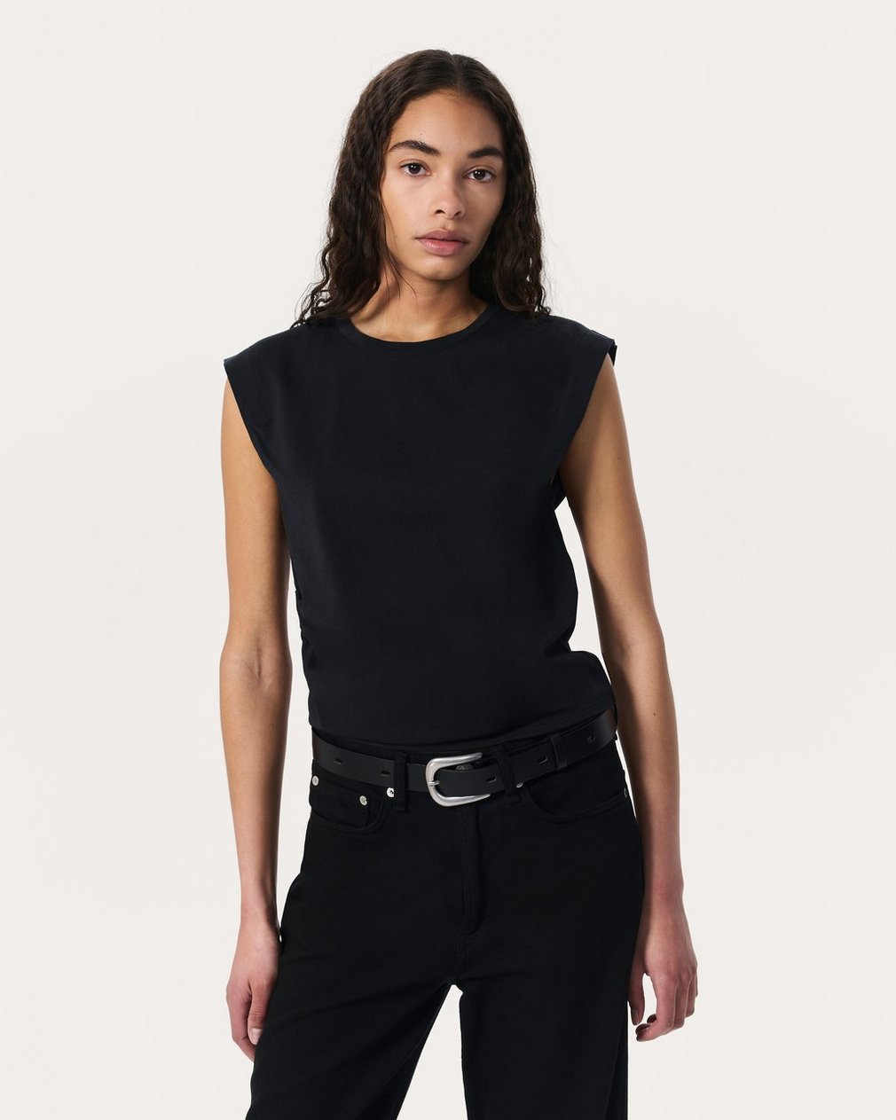 Mica Sleeveless Top - Black