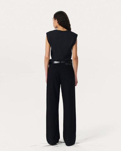 Mica Sleeveless Top - Black