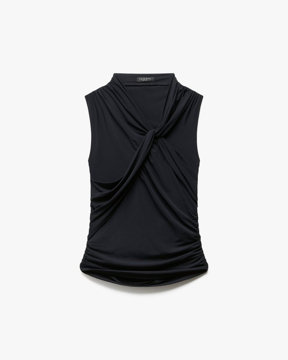 Clara Drape Tank Top - Black