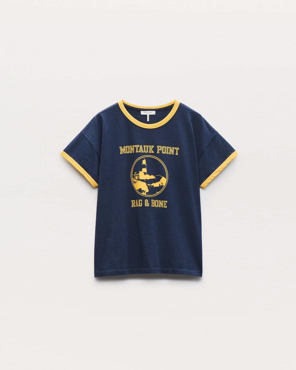 Montauk Boxy Graphic Tee - Navy