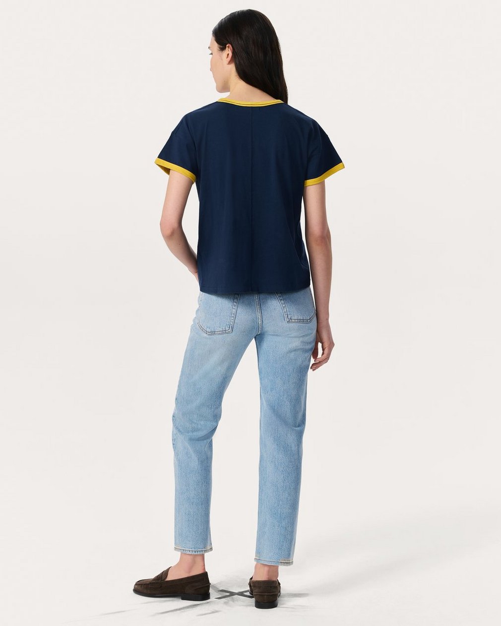 Montauk Boxy Graphic Tee - Navy