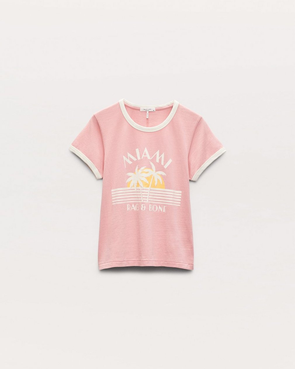 Miami Boxy Graphic Tee - Blush