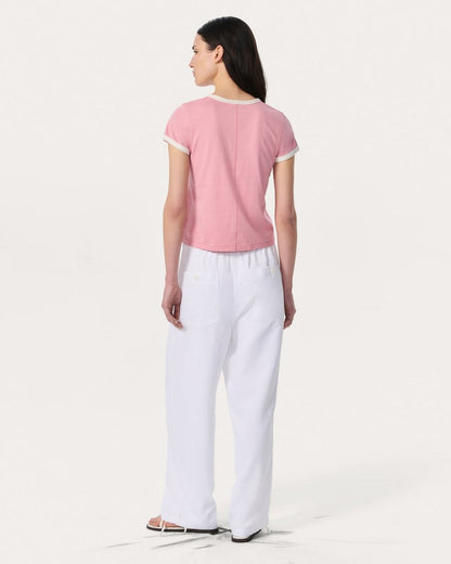 Miami Boxy Graphic Tee - Blush