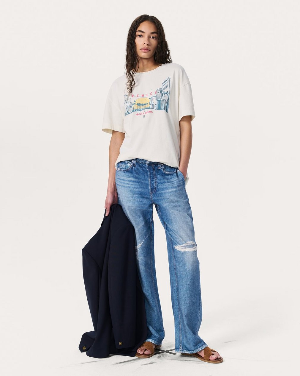 Venice Graphic Tee - Chalk