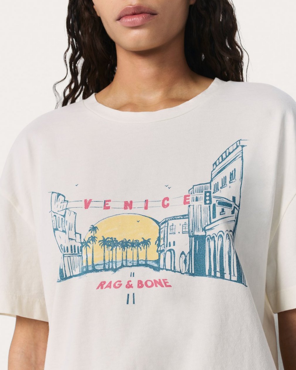 Venice Graphic Tee - Chalk