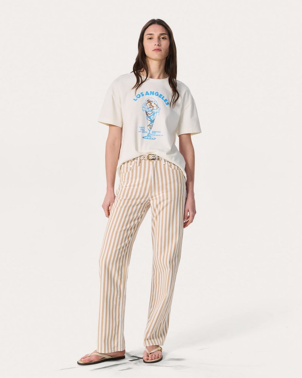 LA Ice Cream Graphic Tee - Chalk