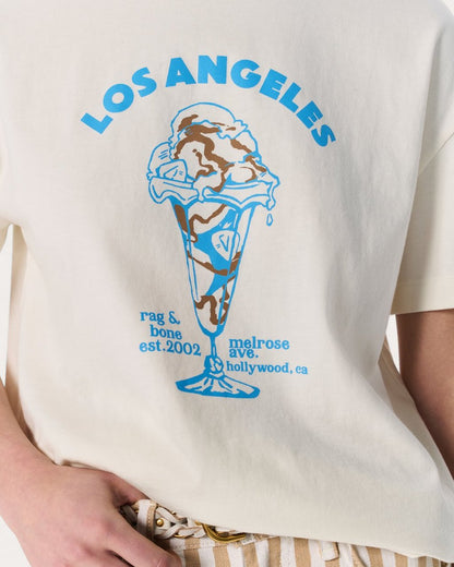 LA Ice Cream Graphic Tee - Chalk