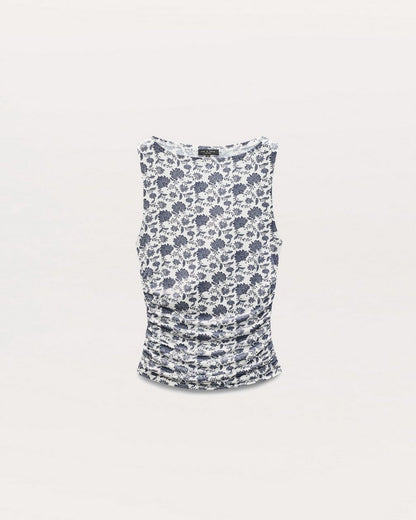 Luca Floral Shirred Tank Top - Salute Multi