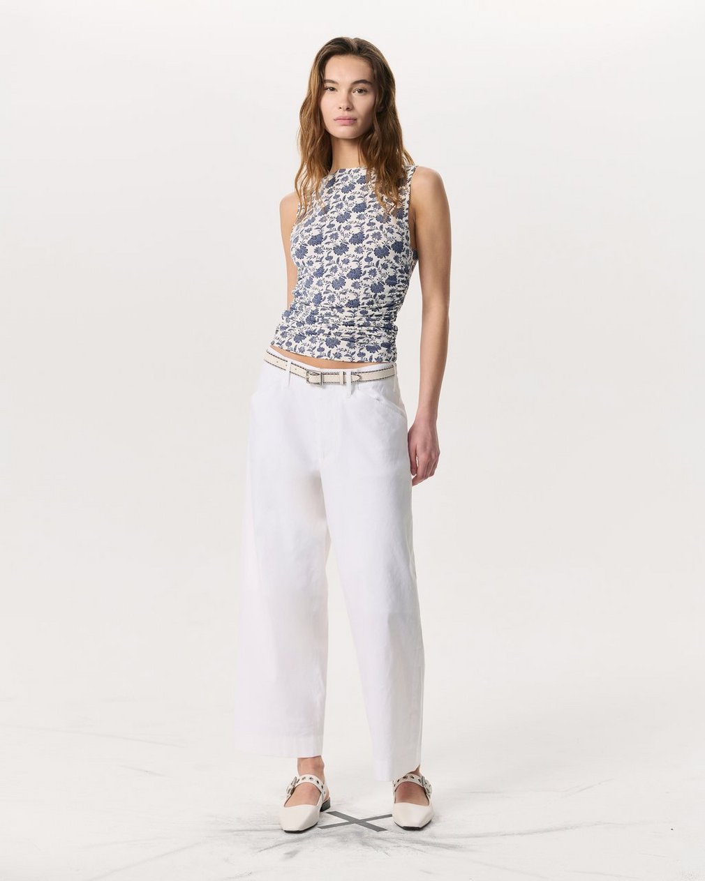Luca Floral Shirred Tank Top - Salute Multi