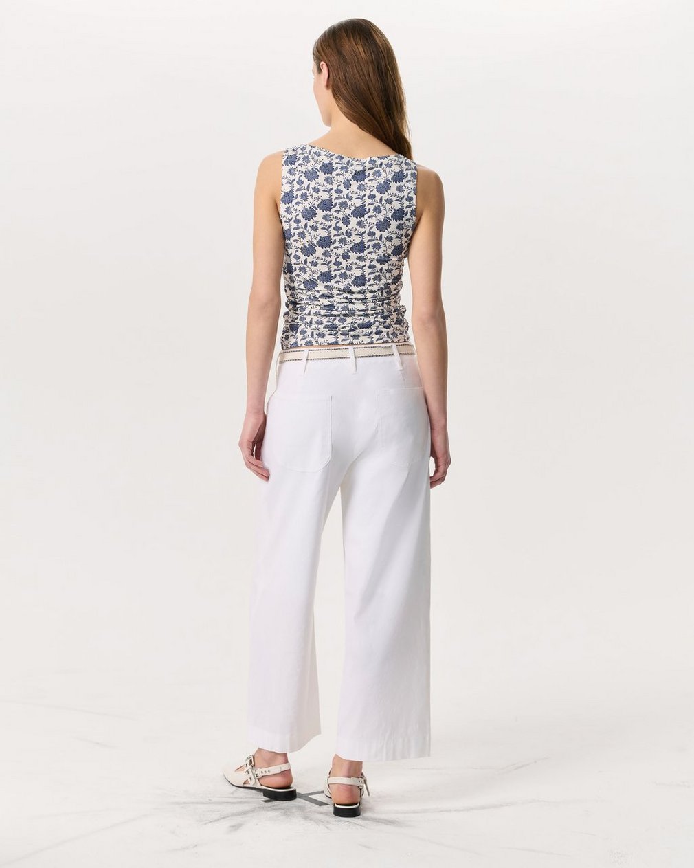 Luca Floral Shirred Tank Top - Salute Multi