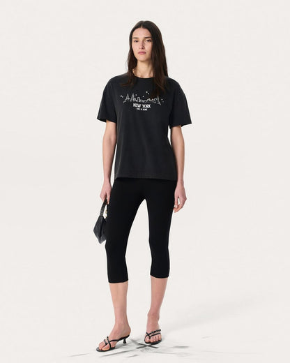 NYC Skyline Graphic Tee - Washed Black