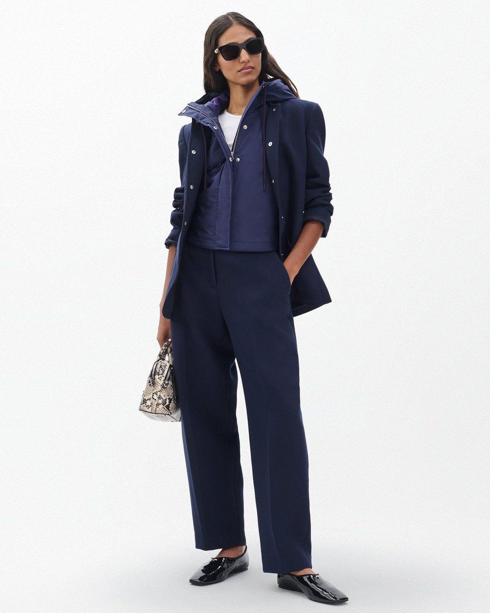 Vicky Tailored Barrel Pants - Sapphire Blue