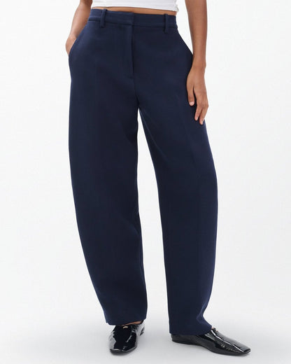 Vicky Tailored Barrel Pants - Sapphire Blue