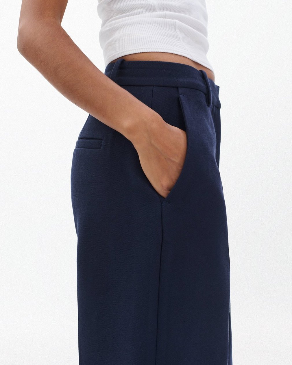 Vicky Tailored Barrel Pants - Sapphire Blue