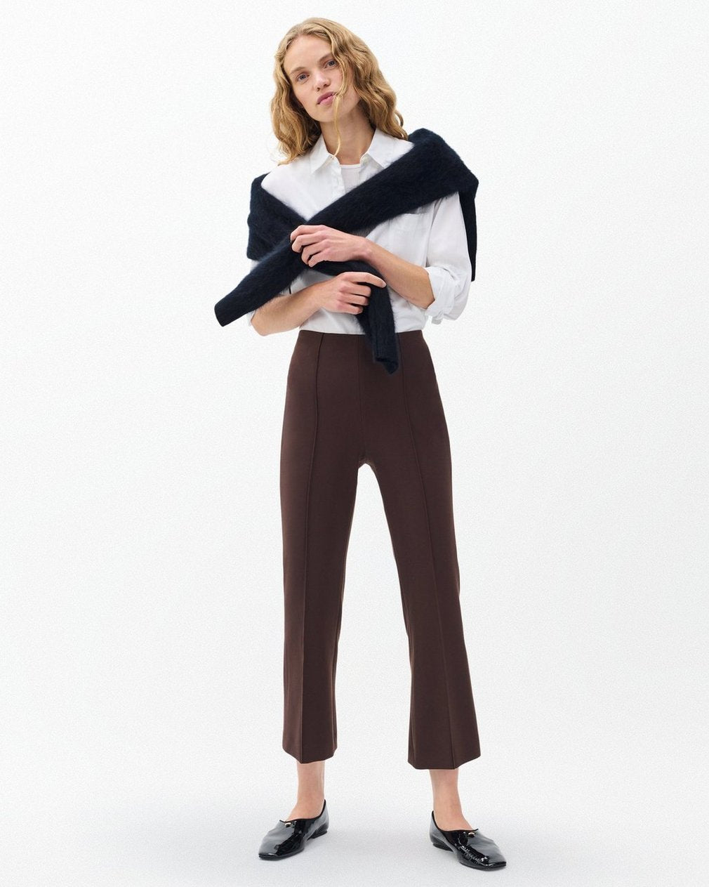 Irina Kick Flare Pants - Coffee