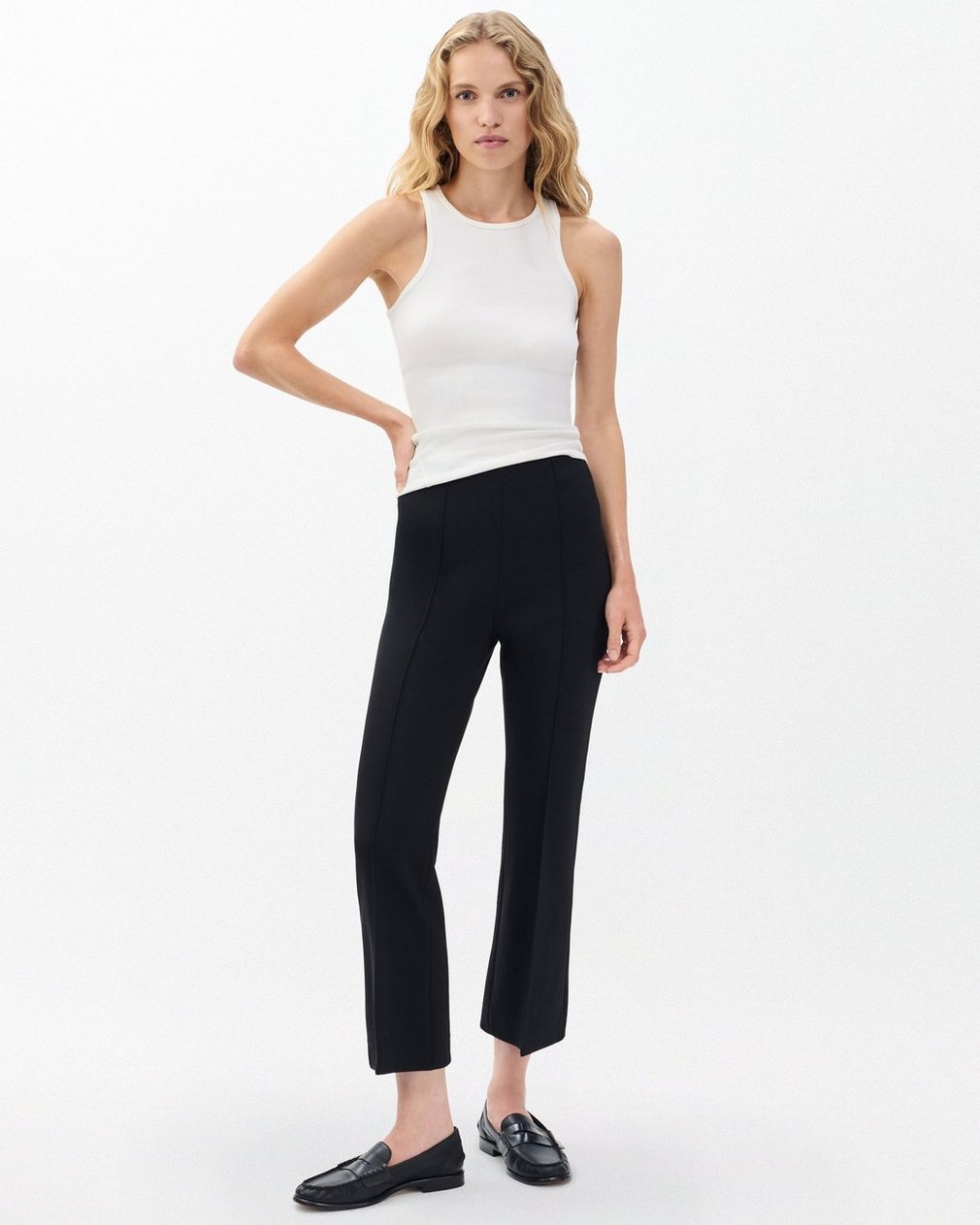Irina Kick Flare Pants - Black