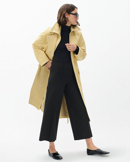 Irina Wide-Leg Culotte - Black