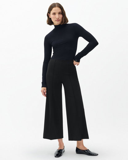 Irina Wide-Leg Culotte - Black