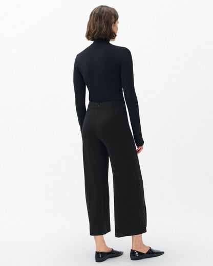 Irina Wide-Leg Culotte - Black