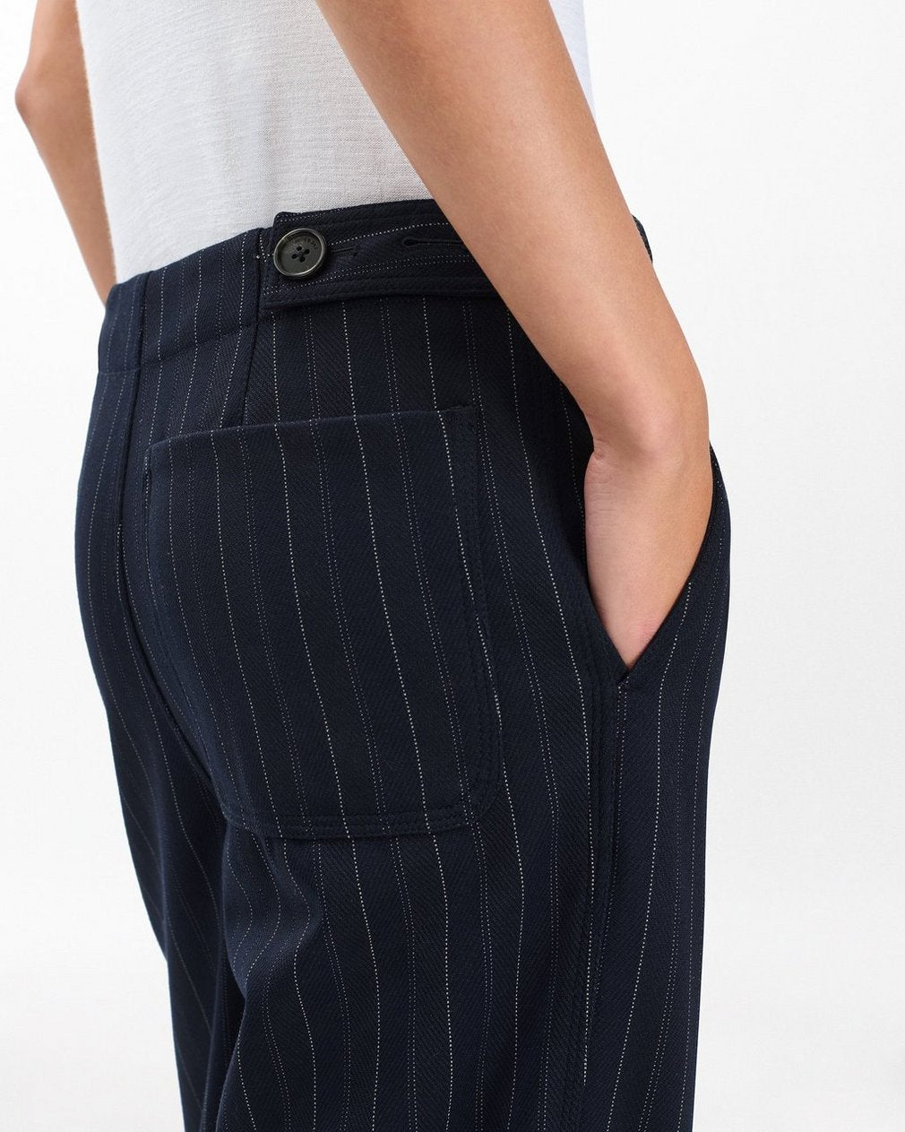 Irina Tailored Pants - Navy Multi