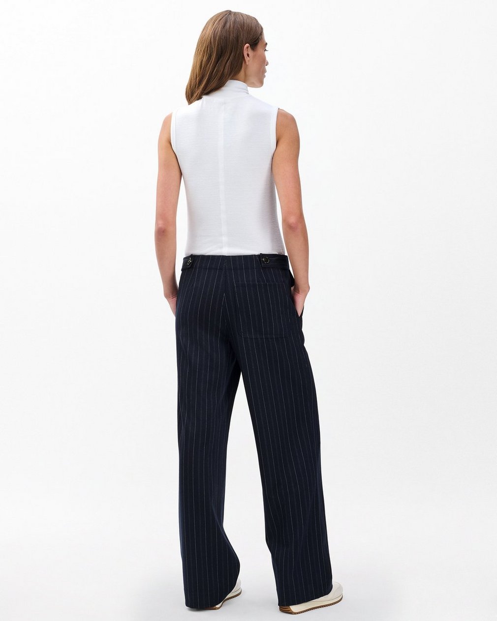 Irina Tailored Pants - Navy Multi