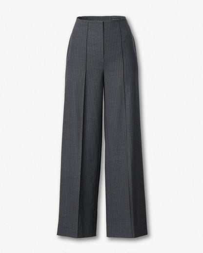 Irina Striped Tailored Pants - Grey Stripe