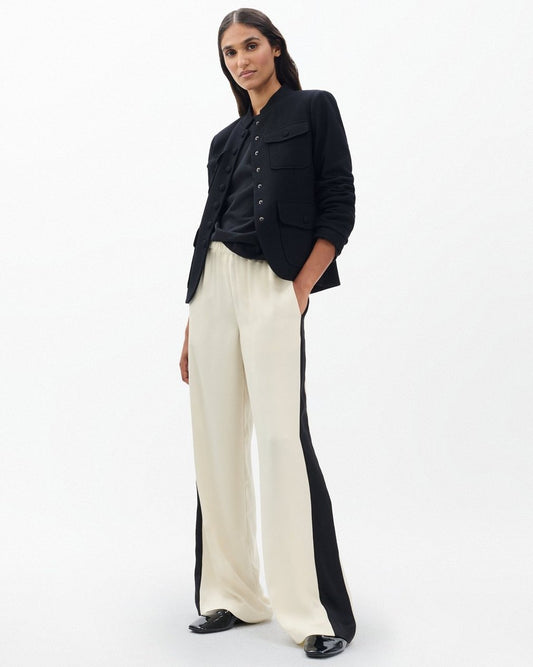 Olivia Striped Pants - Turtledove
