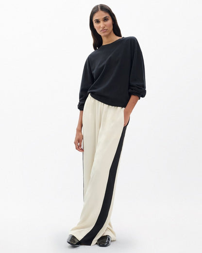 Olivia Striped Pants - Turtledove