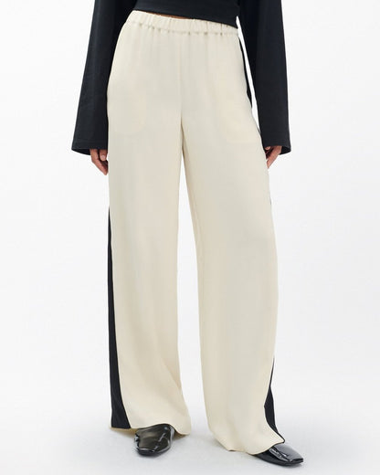 Olivia Striped Pants - Turtledove