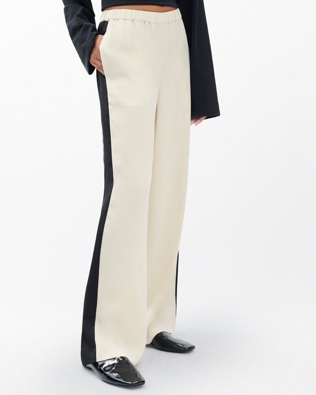 Olivia Striped Pants - Turtledove